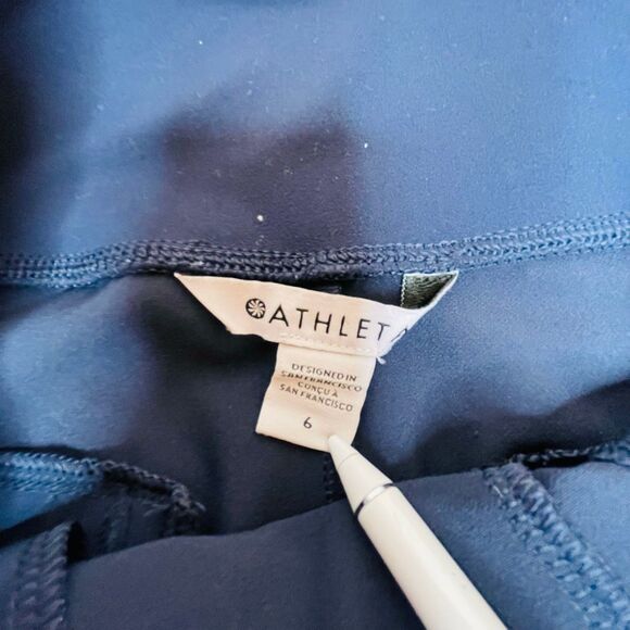 Athleta Endless High Rise Pant Navy Blue Size 6 - Picture 4 of 9